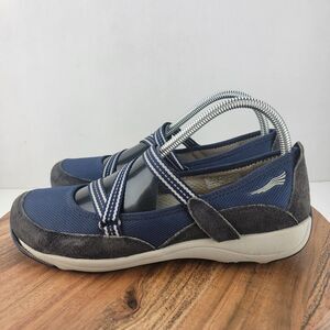 Dansko Womens Size EU39 US8.5-9 Blue Hazel Mary Jane Slip On Suede Shoes